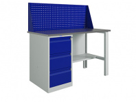 Верстак Profi (№403) WT140.WD3/F1.010 — габариты 1363х1400х700 мм, 1 тумба